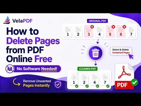How to Delete Pages from PDF Online Free | Step-by-Step Tutorial