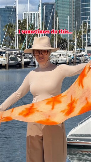 20K views · 97 reactions | Here’s a chic way to wear a shawl. Fold your scarf in half lengthwise and place it over your head. Bring both ends to the front and tie them together. Create a loop with the tied ends and pull it over your head. Adjust the fabric on top to cover the knot. What do you think ? #cashmereshawl #scarftutorial #scarves #stylingideas #fashionhacks | Blonde Beach Vibes | Facebook