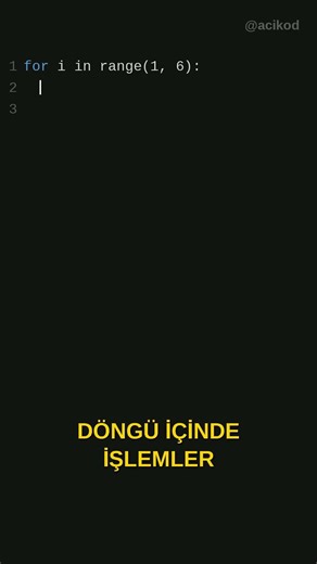 Python for Döngüleri ve Kullanımı #kendinyap #python #kodlama #teknoloji #maker
