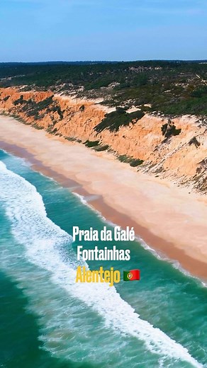 Praia da Gale Fontainhas is a natural wonder or the Alentejo. It’s fossil cliffs date 5M years back in time and offer an impressive golden landscape, contrasting the turquoise blue Atlantic . If you are curious you can even find some remains of shell fossils. Save this post for your next summer holiday in Alentejo. 📍Praia da Galé - Fontainhas , Alentejo #alentejo #visitalentejo #portugal #visitportugal #alentejobeach #portugalbeach #beautifulbeach #wonderbeach #alentejogram #melides #melidesbea