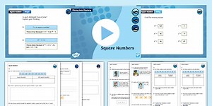 Year 5 Diving into Mastery: Step 6 Square Numbers Teaching Pack