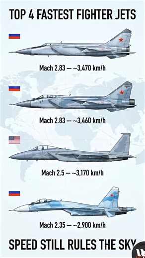 Top 4 Fastest Aircrafts 🔥#fighterjet #aircraft #airforce #aviation #airdefence