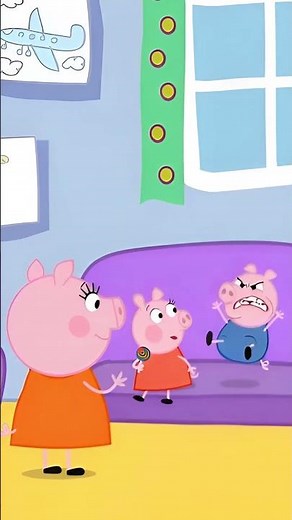 George pig is extremely angry at this moment. #peppapig #peppapigfunny #cartoonshorts