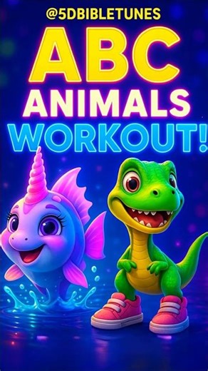 ABC ANIMALS WORKOUT 🐼 ABC Exercise for Kids 🔤 | Movement Song #shorts