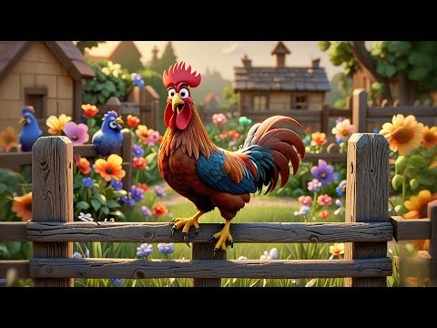Chicken Parade on the Farm Lane | 3D Animated Farm Song for Kids