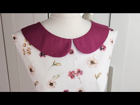 The easiest and fastest way to sew Peter Pan collar | Sewing Techniques for Beginners