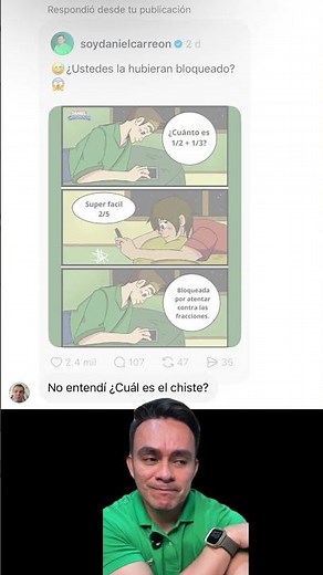 Las fracciones son como las tareas… Entre más las divides, más aparecen 😭