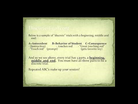 4. Discrete Trial Training