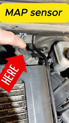 Hyundai Santa Fe 2.2 CRDI MAP sensor location #diy#shorts#mechanic