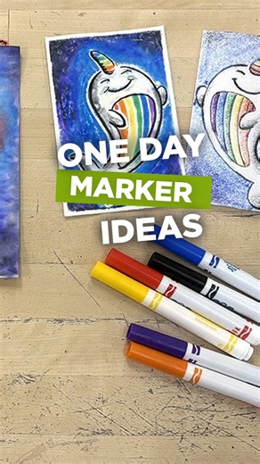 171K views · 2K reactions | As the school year winds down, markers are the perfect tool for a one-day art lesson idea. Save these one-day lesson ideas that feature markers! They’re easy for you, but engaging for your students. Find more ideas here: https://artofed.info/4j8f8Ha | The Art of Education | Facebook