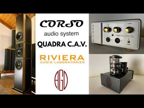 QUADRA C.A.V. - TEST AMPLIFICATORI RIVIERA AIC10 - AGD AUDION MK3 - HI FI - CORSO AUDIO SYSTEM