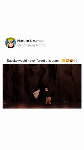 Sasuke would never forget this punch - > Credit to the rightful owner. DM for credit/removal. Follow for more anime content! . . . #naruto #narutoshippuden #narutoamv #sasukeuchiha #rasenganvschidori #trendingreels #viralreels #explorepage #fypシ | Anime Fans