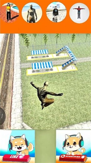 Character Jump ⚡ Petrol pump ⛽ #viral #gaming #ytshorts #indianbikedriving3d #trend