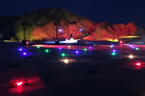 The First Aerial Illuminated Drone Show in the United States Takes Place Over the Mojave Desert