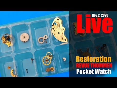 Live Restoration Revue Thomsen Pocket Watch #shorts #watches #horology