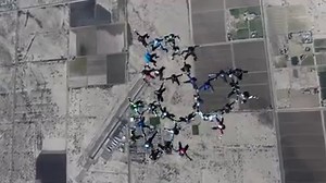 16K views · 63 reactions | #ICYMI: Oh. My... We are getting butterflies just watching this! These 40 women went skydiving on Thanksgiving. They set a world record for largest all-female skydiving formation. Video Credit: Nancy Koreen | 12News | Facebook