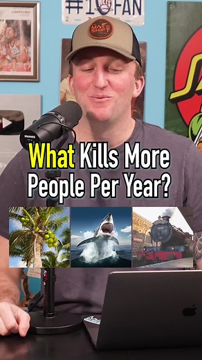 What KILLS More PEOPLE?! Vending Machines Or Sharks? #fyp #kills #people #sharks #death #life #trains
