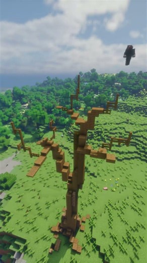 Minecraft Oak Tree 🌳⭐ (Timelapse) #minecraft #shorts #minecraftbuilding #minecraftbuilds
