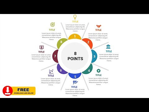 Create 8 Flower option slide in PowerPoint. Tutorial No: 895