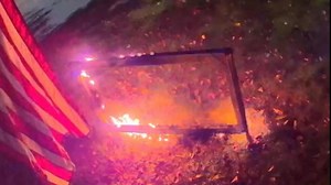 Man charged after 'Trump won' sign burned in NC yard