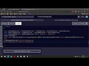 Step 81-90 - Learn Form Validation by Building a Calorie Counter | FreeCodeCamp