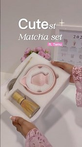 Cutest pink matcha set from Temu💖🫰
