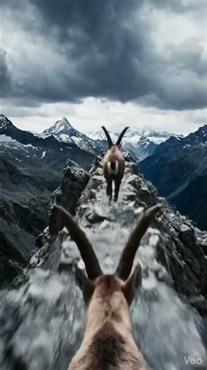 Ibex hunting on impossible mountain faces #wildlife #survival #chase