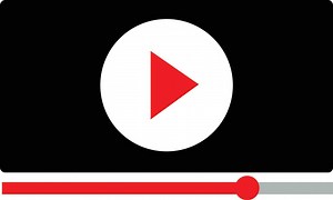 Multimedia video player shape. Live video streaming icon, broadcasting pictogram vector illustration