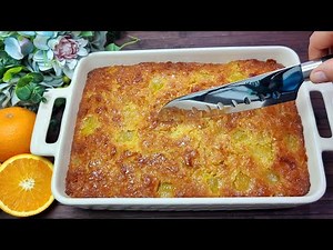 Πορτοκαλόπιτα 🍊 Νηστίσιμη μια διαφορετική εκδοχή 💯 τόσο αφράτη και ζουμερή 😋Vegan Orange Pie recipe