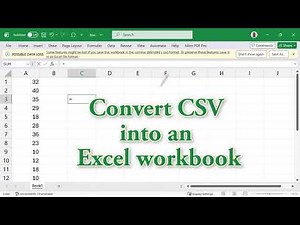 How to Convert .csv to Excel .xlsx file