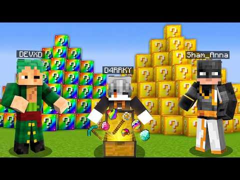 I Played LUCKY BLOCK PYRAMID Race in Minecraft!