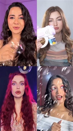 Bubble trend transition 💭🤩 #bubble #trending #transition #makeup #foryou #fyp #shorts