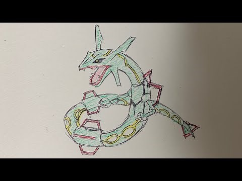 How To Draw Easy rayquaza | Step By Step | Pokemon