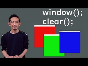 02 「ウィンドウを表示して塗りつぶせ」 window() & clear()