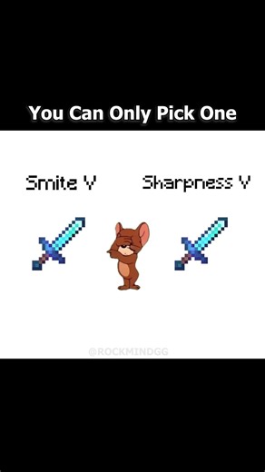 Sharpness V or Smite V… Choose One 💀
