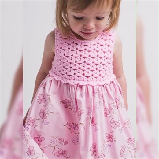 beautiful baby girl frock crochet patterns and febric defrant style crochet crop top unique style