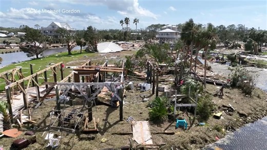 Scenes of catastrophic hurricane damage across Florida’s Gulf Coast