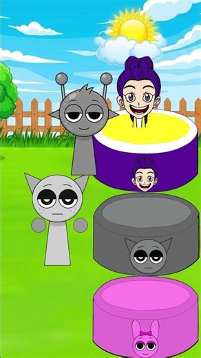 Pov: Sprunki color mix challenge Yellow sprunki animation #funny #incrediboxstyle