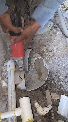 PVC Pipe Cutting! - Angle Grinder