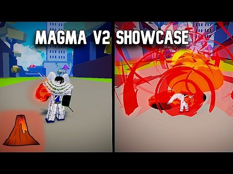Magma Awakening ( V2 ) Showcase! | Blox Fruits