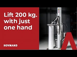 Handle heavy reels with electric roll manipulator: VER │HOVMAND - Lifting & moving technology