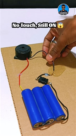 12V Buzzer Turns ON Without Touching Wires 😱 | Salt Water Experiment #Shorts