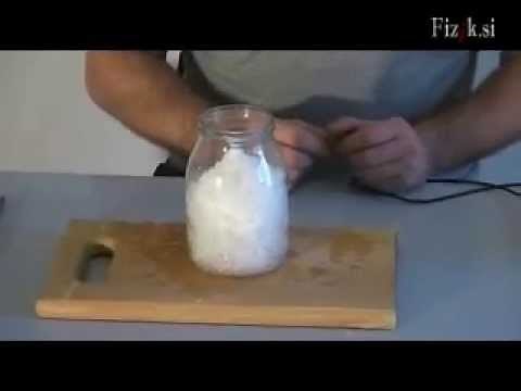 Ice and salt - science experiment - Science experiment