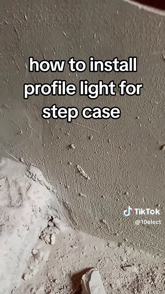 how to install aluminum profile light for step case