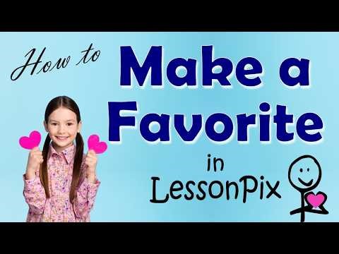 How to Favorite a Material on LessonPix