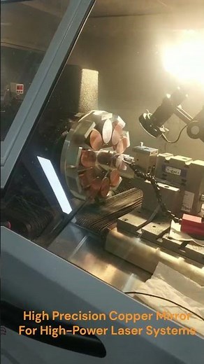 Precision Copper Mirror Machining for Laser Cladding Heads Nipex #nipex #machine #industriallaser
