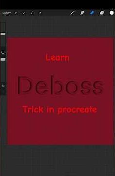 Procreate Debossing Trick | Easy Way to Create a Realistic Debossing Effect