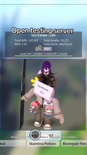 It's only on test servers #combatwarriorsroblox #combatwarriors #combatwarrior #combatwarriorsrobloxfyp #combatwarriorsroblox