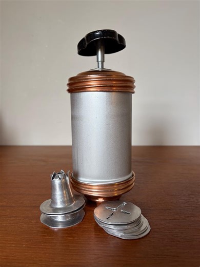 Vintage Mirro Cookie Press - 3 Pastry Tips - 11cookie Plates - Aluminum and Copper - 1950s Baking Gadget - MCM - Etsy