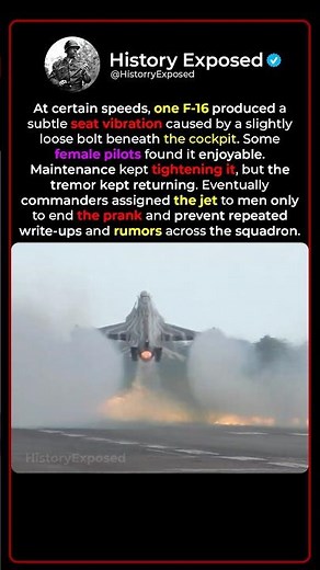 Why Some Female Pilots Named The F-16 Fighter “The Lady Pleaser” 👀😂
